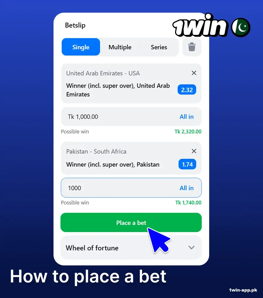 A guide to placing bets on sports at 1win