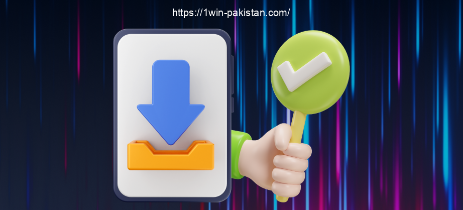 Players from Pakistan will be redirected to another page to confirm downloading the 1win app