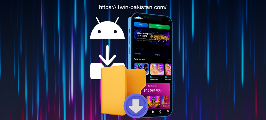 Once redirected, players from Pakistan can start downloading the 1win apk app by clicking on the OK button