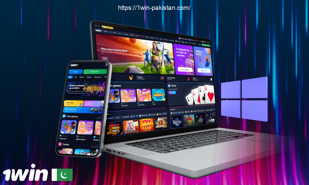 Players from Pakistan can install 1win's PC app on their computers