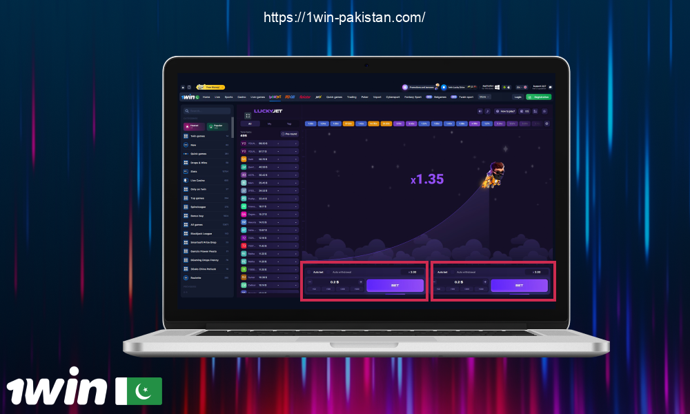 The Lucky Jet game on 1win is winning the hearts of players with its simple rules and addictive gameplay, making it popular among gambling enthusiasts in Pakistan