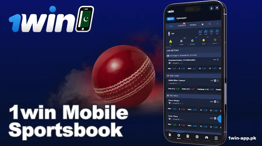 Sports on 1win Pakistan app